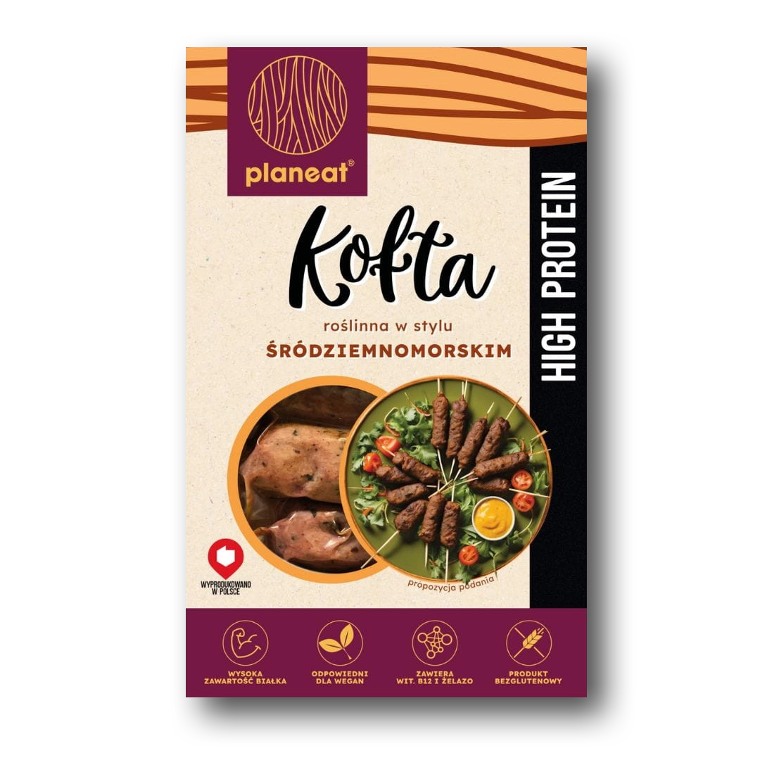 Kofta roślinna w stylu śródziemnomorskim Planeat ® 180g 