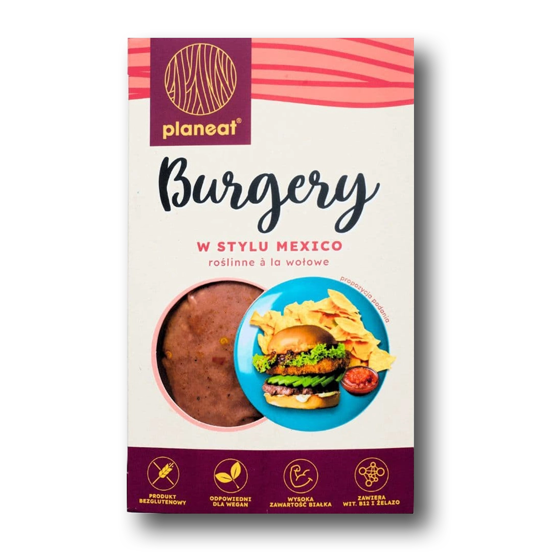 Burgery Roślinne w stylu Mexico Planeat 200g