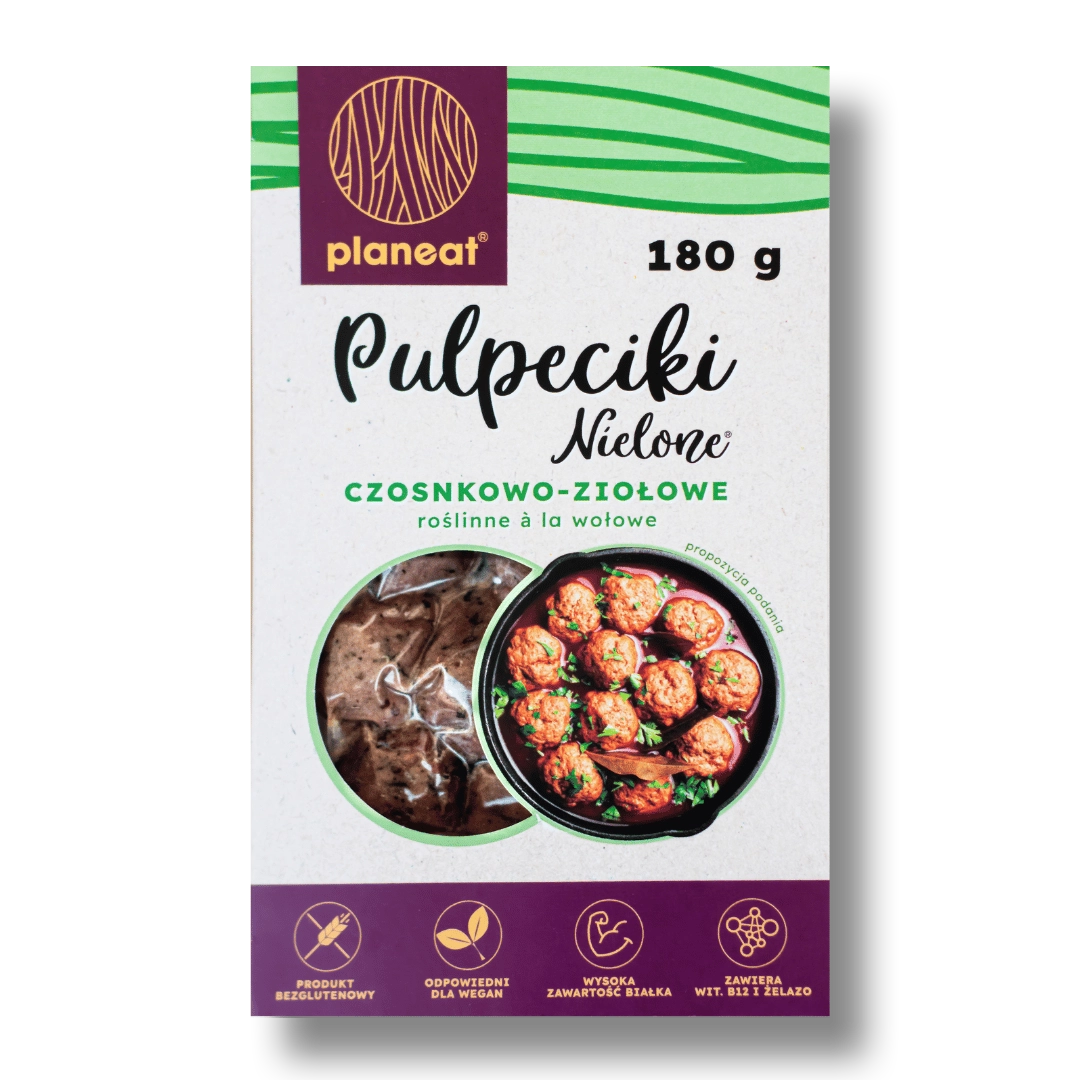 Pulpeciki Roślinne czosnkowo-ziołowe Planeat 180g